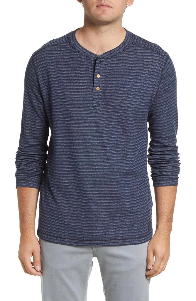 Vintage 1946 Yarn Dye Rib Long Sleeve Henley 1