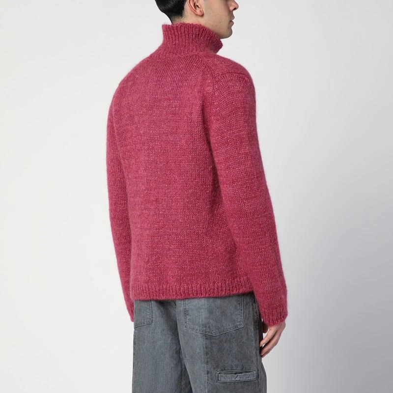 Our Legacy Ruby-coloured zipped cardigan 3
