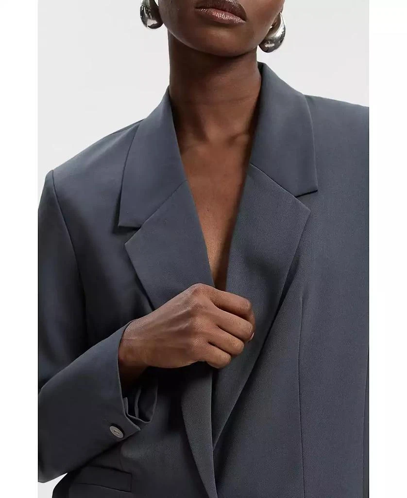 KAREN MILLEN Women's Twill Oversized Blazer 7