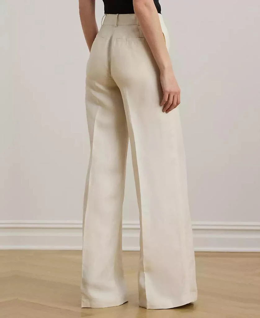 Ralph Lauren Women's Linen-Blend Twill Wide-Leg Pants 3