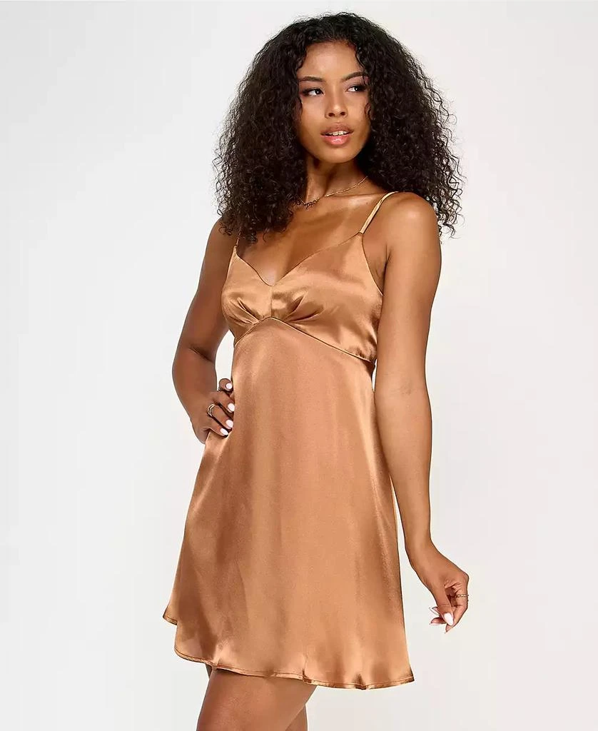 KATIA RAE Juniors' Satin Sweetheart A-Line Dress 3