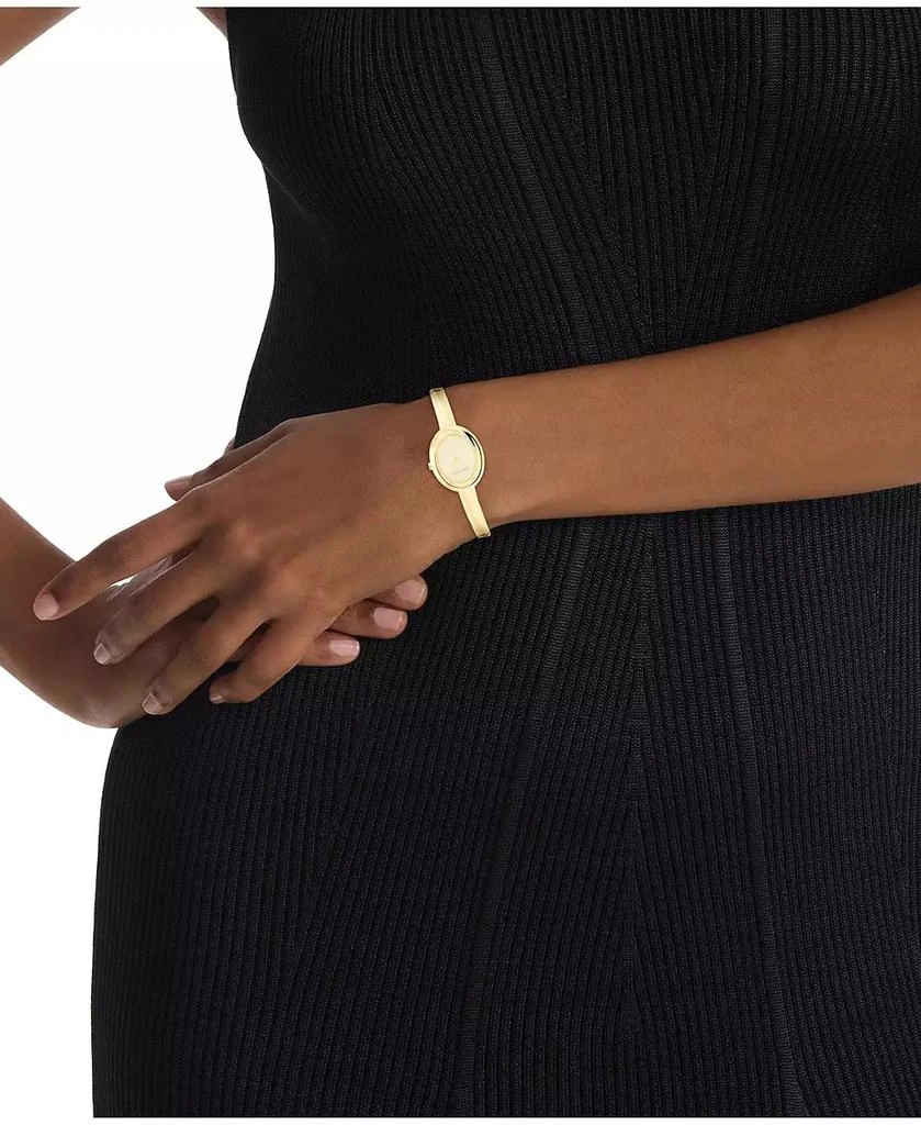 Calvin Klein Women Twisted Bezel Gold-tone Stainless Steel Bracelet Watch 24mm 4