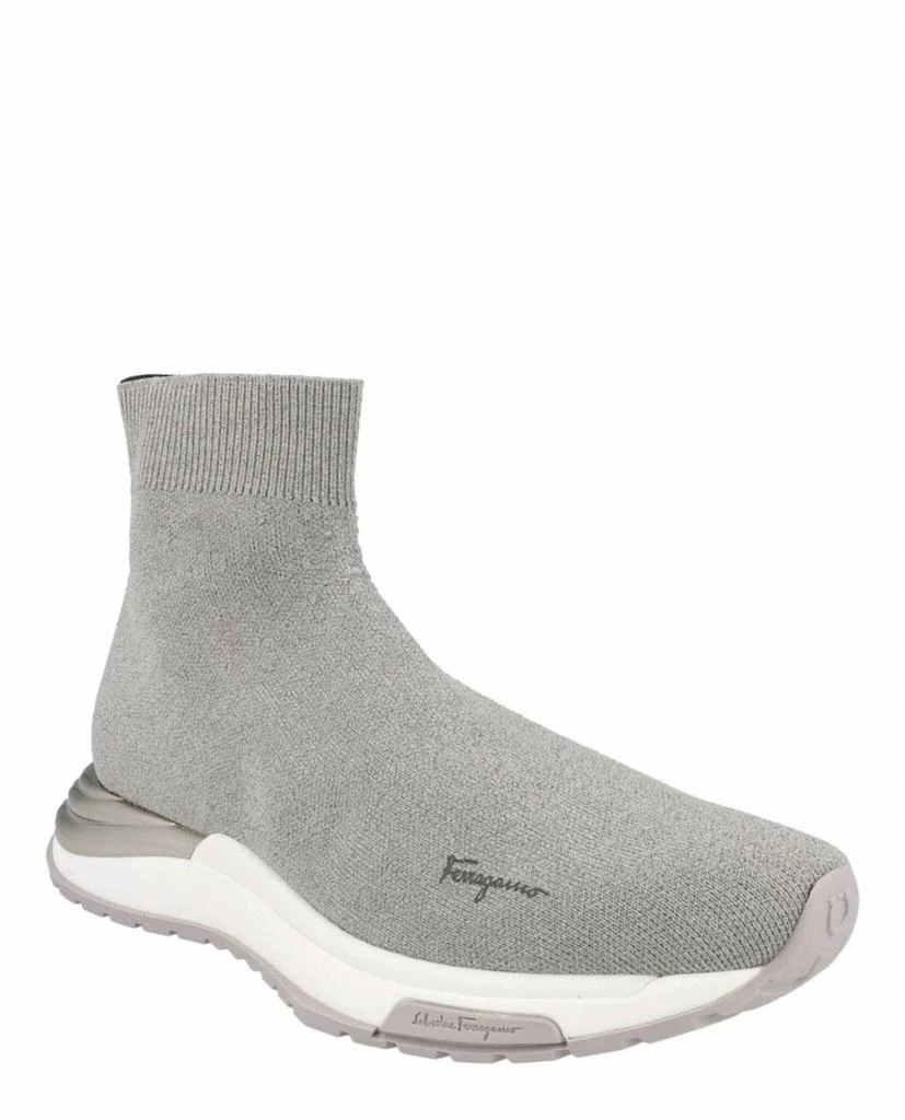 Salvatore Ferragamo Women
s Ninette High-Top Sock Sneakers In Grey 2