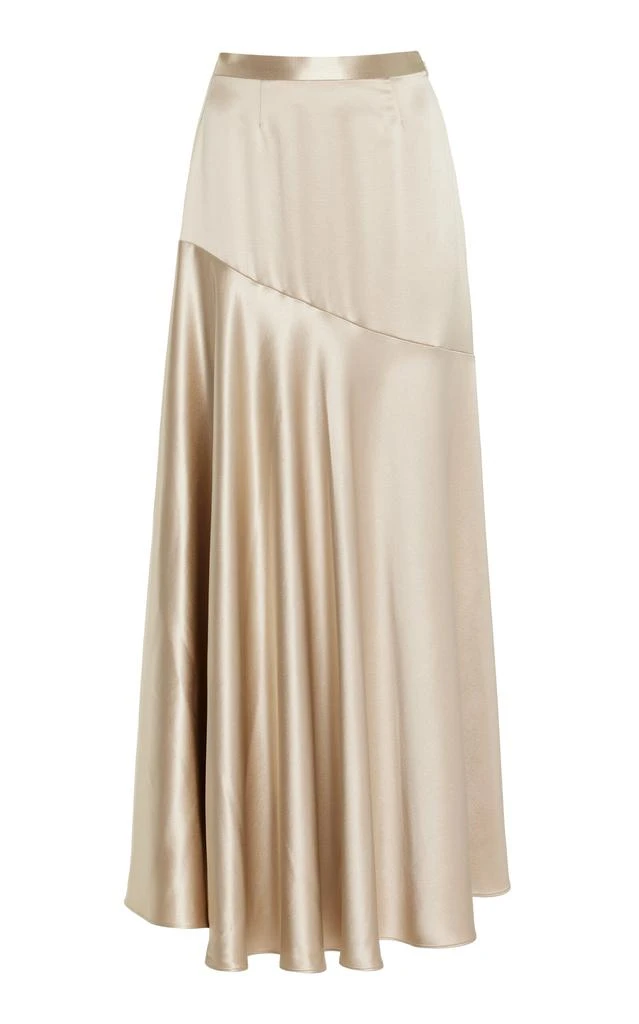 ADAM LIPPES Adam Lippes - Tess Silk Satin Crepe Midi Skirt - Nude - US 4 - Moda Operandi 1