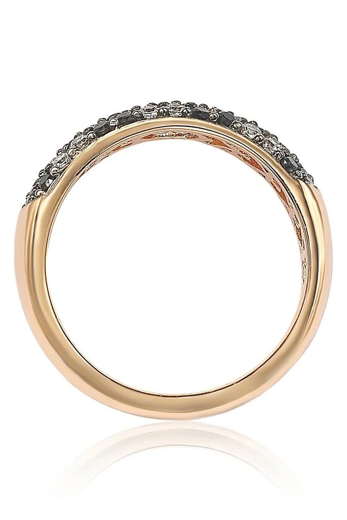 Suzy Levian 3-Row Pavé Cubic Zirconia Eternity Band Ring 2