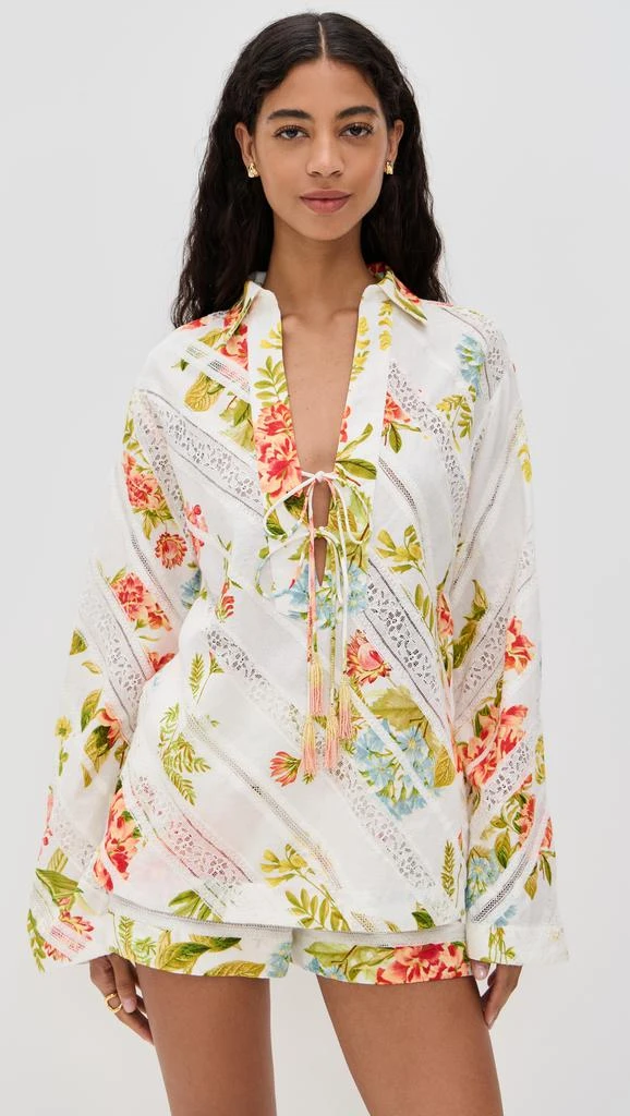 Hemant and Nandita Drop Shoulder Collared Tunic 6