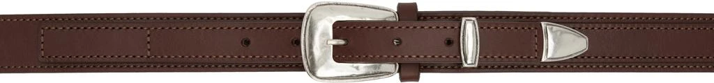Lemaire Brown Minimal Western Belt 1