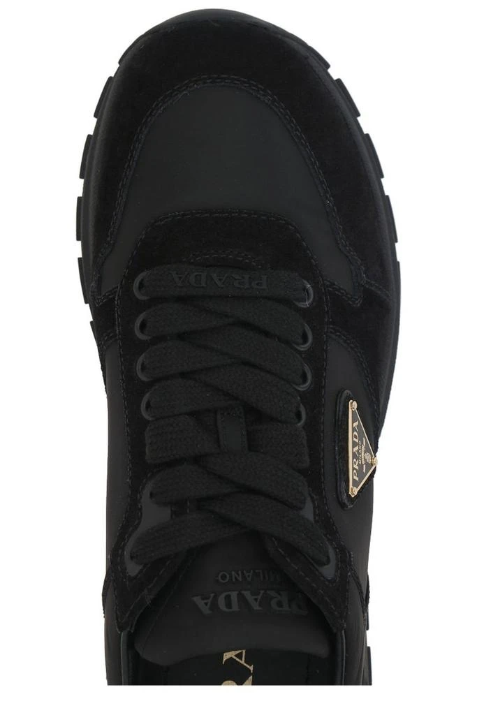 Prada Prada Triangle-Logo Lace-Up Sneakers 4