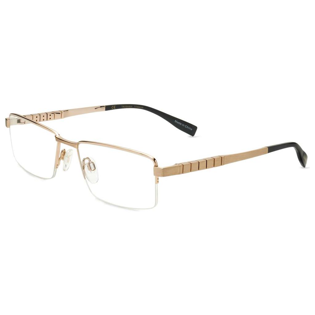 TRUSSARDI Trussardi Men's Gold Rectangular Opticals