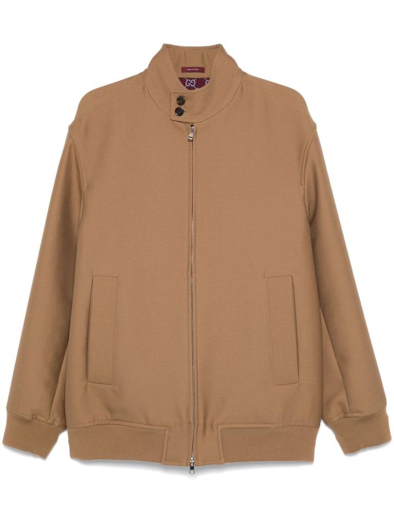 GUCCI◇20SS/CHEVRON DAISY JACKET/ジャージ/XS/ベロア/ブラウン