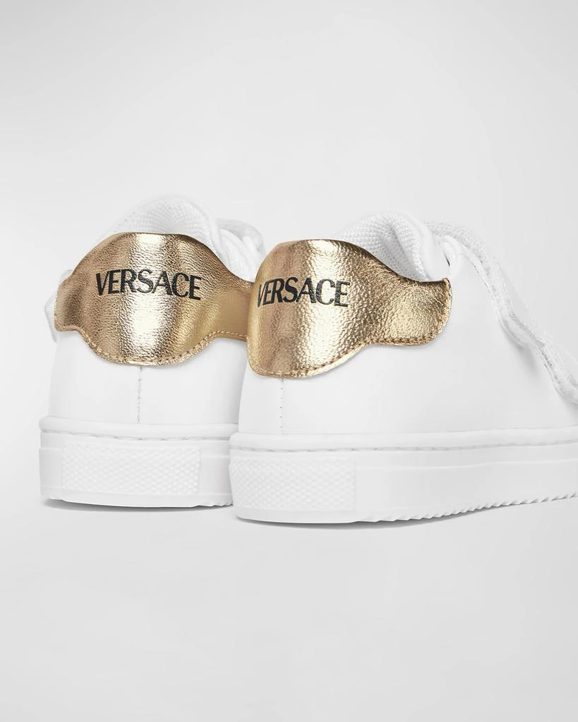 Versace Kid's Laminated Logo-Print Sneakers, Baby/Toddlers 3