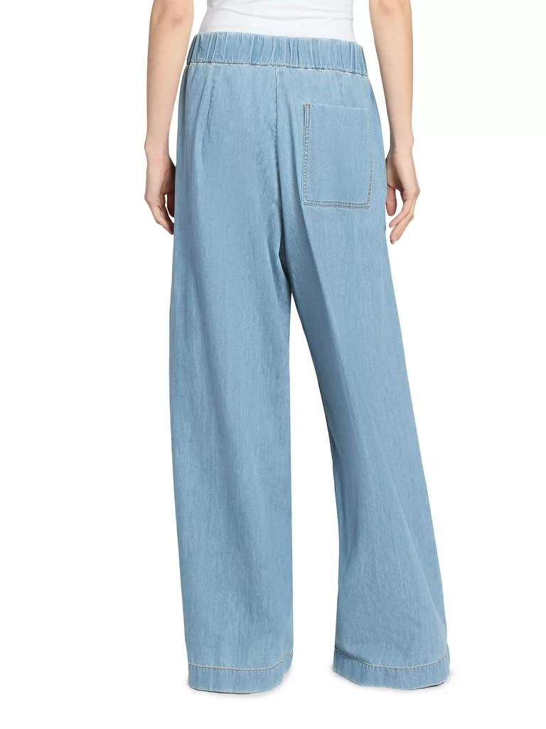 Dries Van Noten Pila Cotton Denim Wide-Leg Pants 5