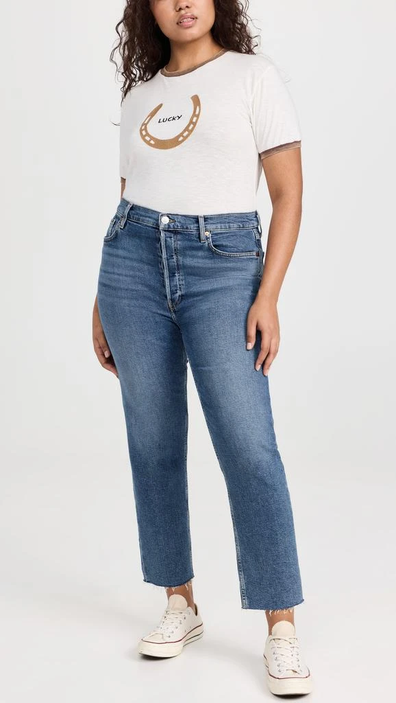 Re/Done High Rise Comfort Stretch Stove Pipe Jeans 9