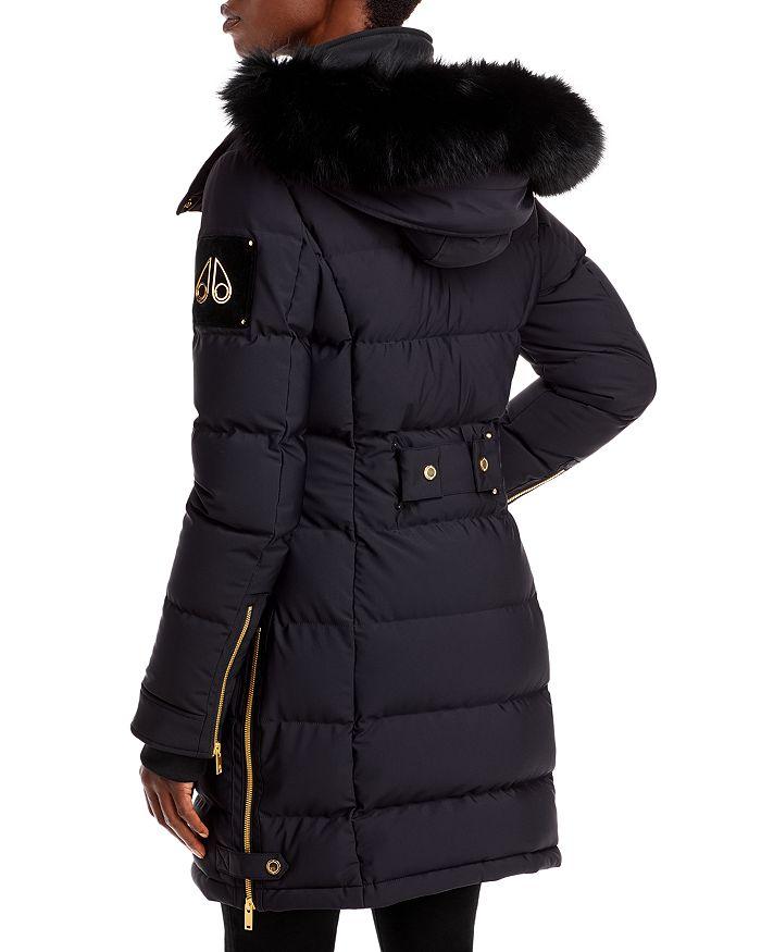 Moose Knuckles Watershed Hooded Shearling Trim Down Parka