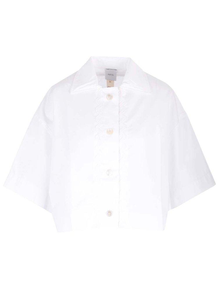 Patou Patou Short Sleeved Cropped Shirt