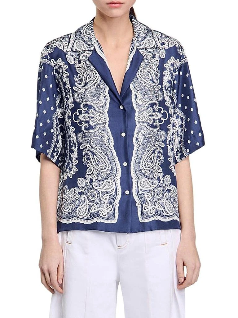Sandro Bandana Print Shirt 2