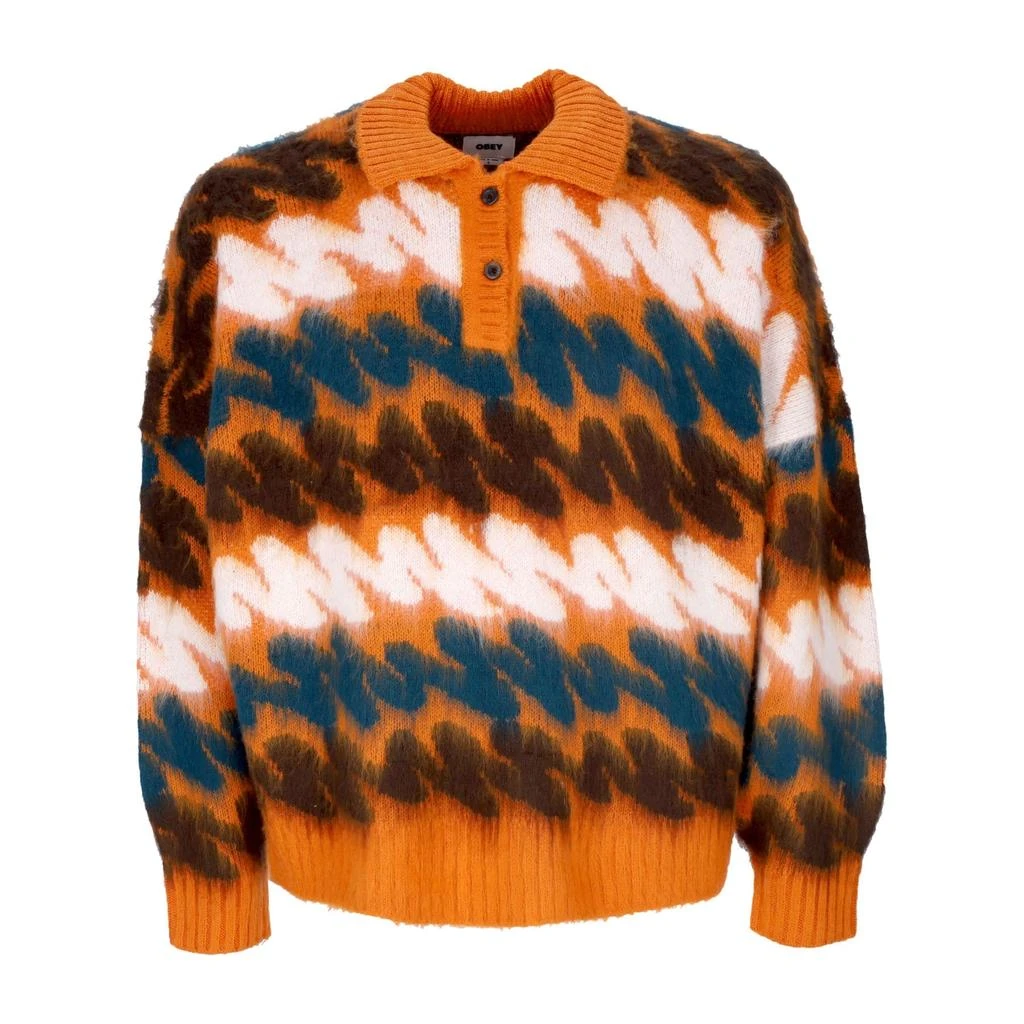 Obey Ari Sweater Orange Oxide Multi Women's Sweater 1