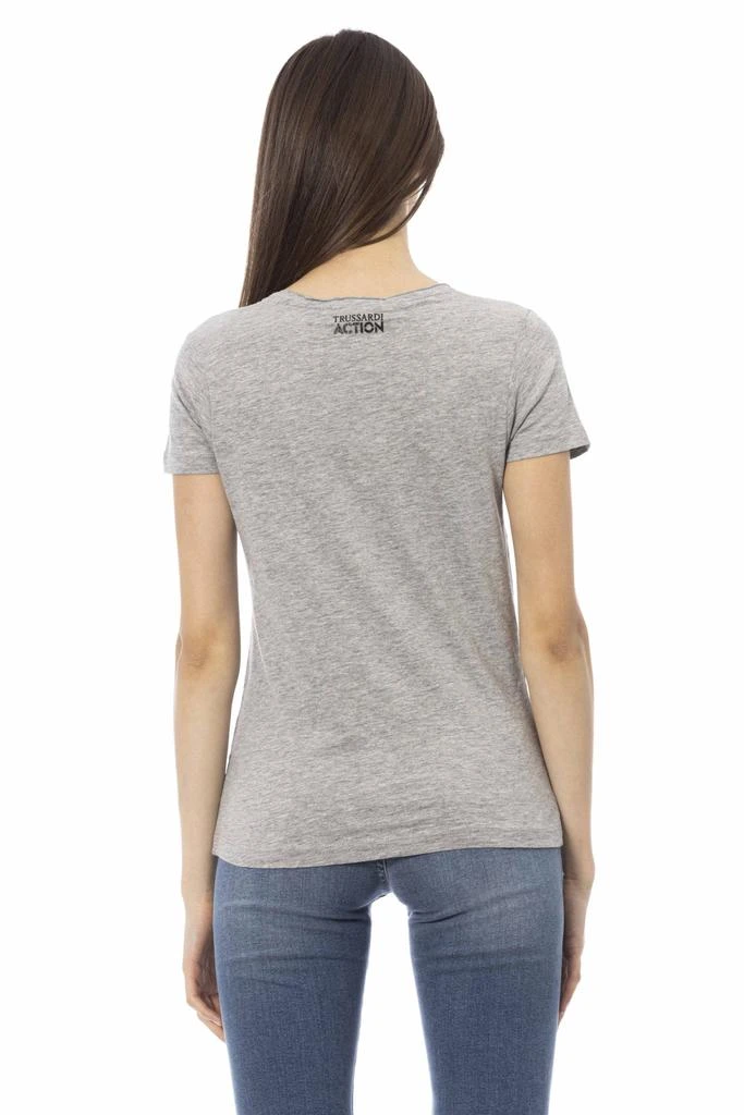 Trussardi Action Trussardi Action Gray Cotton Tops & T-Shirt 3