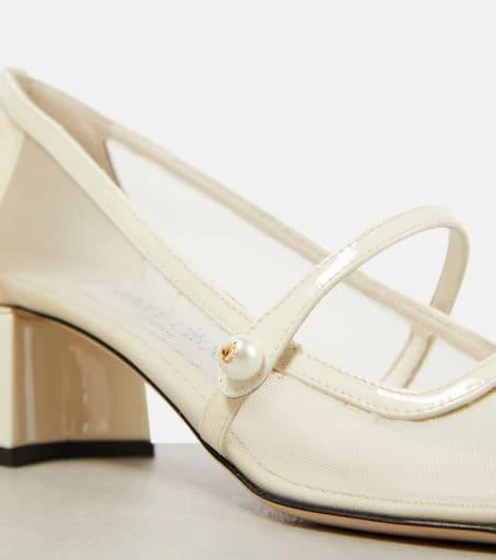 Jimmy Choo Bridal Elisa 45 mesh Mary Jane pumps 6