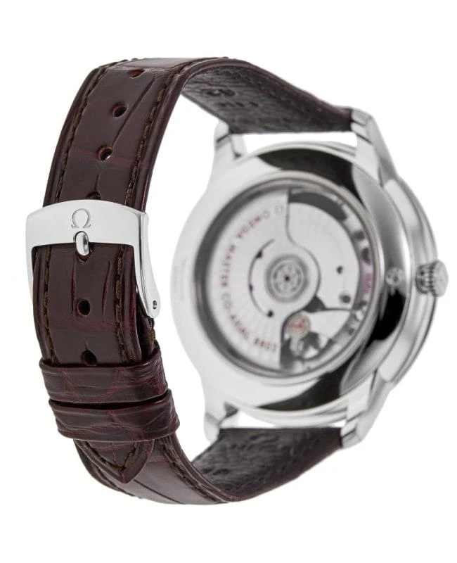 Omega Omega De Ville Prestige Co-Axial Master Chronometer Small Seconds 41mm Automatic Burgundy Dial Leather Strap Men's Watch 434.13.41.20.11.001 4