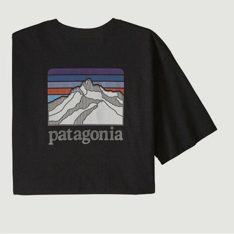 Patagonia Line Logo Ridge Pocket Responsibili-Tee t-shirt Black PATAGONIA 5