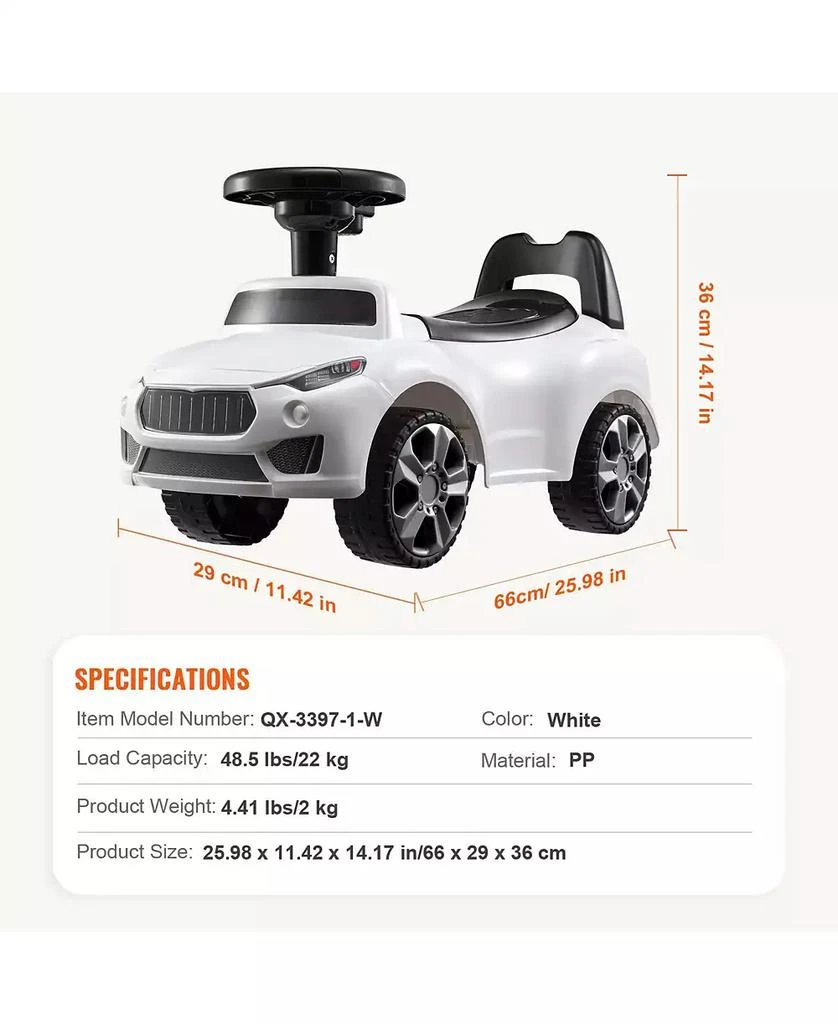 SUGIFT White Ride On Push Car with Music
Storage, Ages 1-3 5