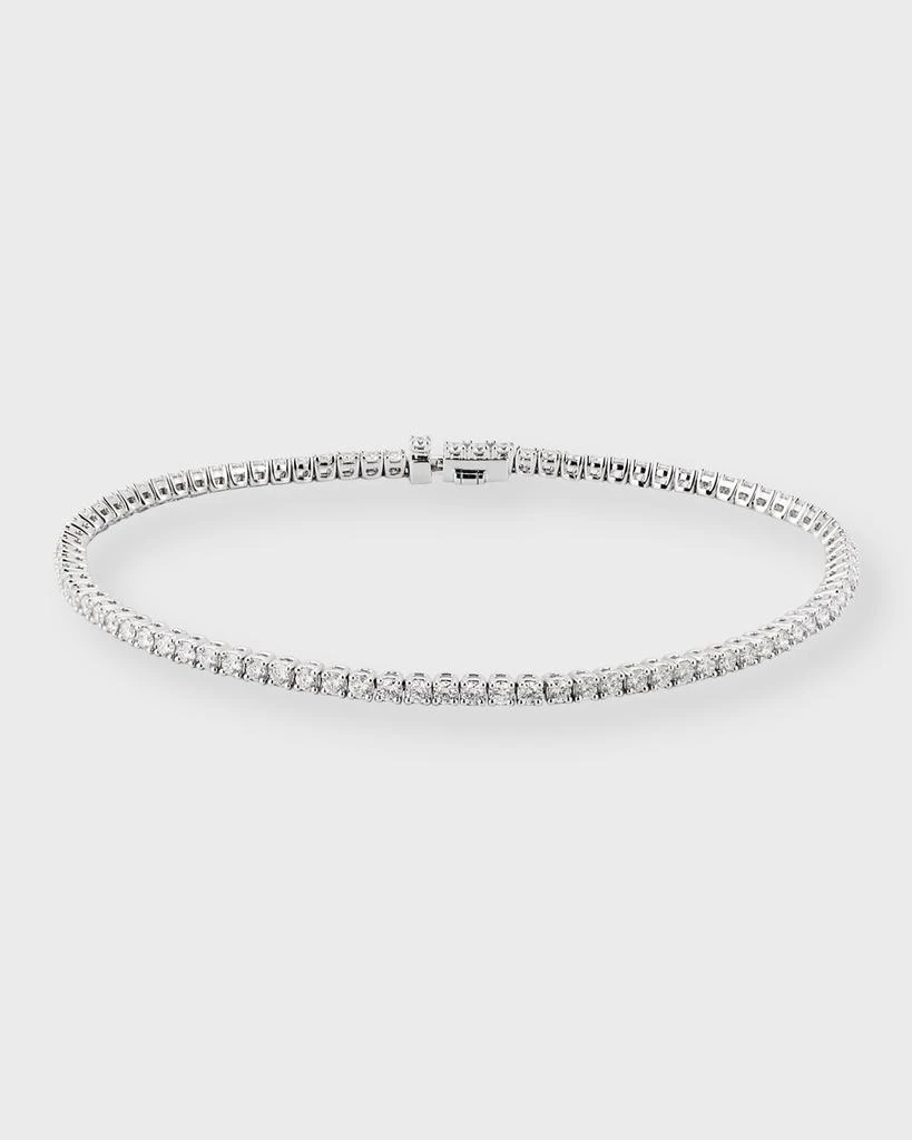 Memoire 18K White Gold Diamond Tennis Bracelet, 1.96tcw 1