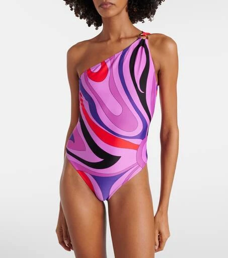 Pucci Marmo one-shoulder swimsuit 2