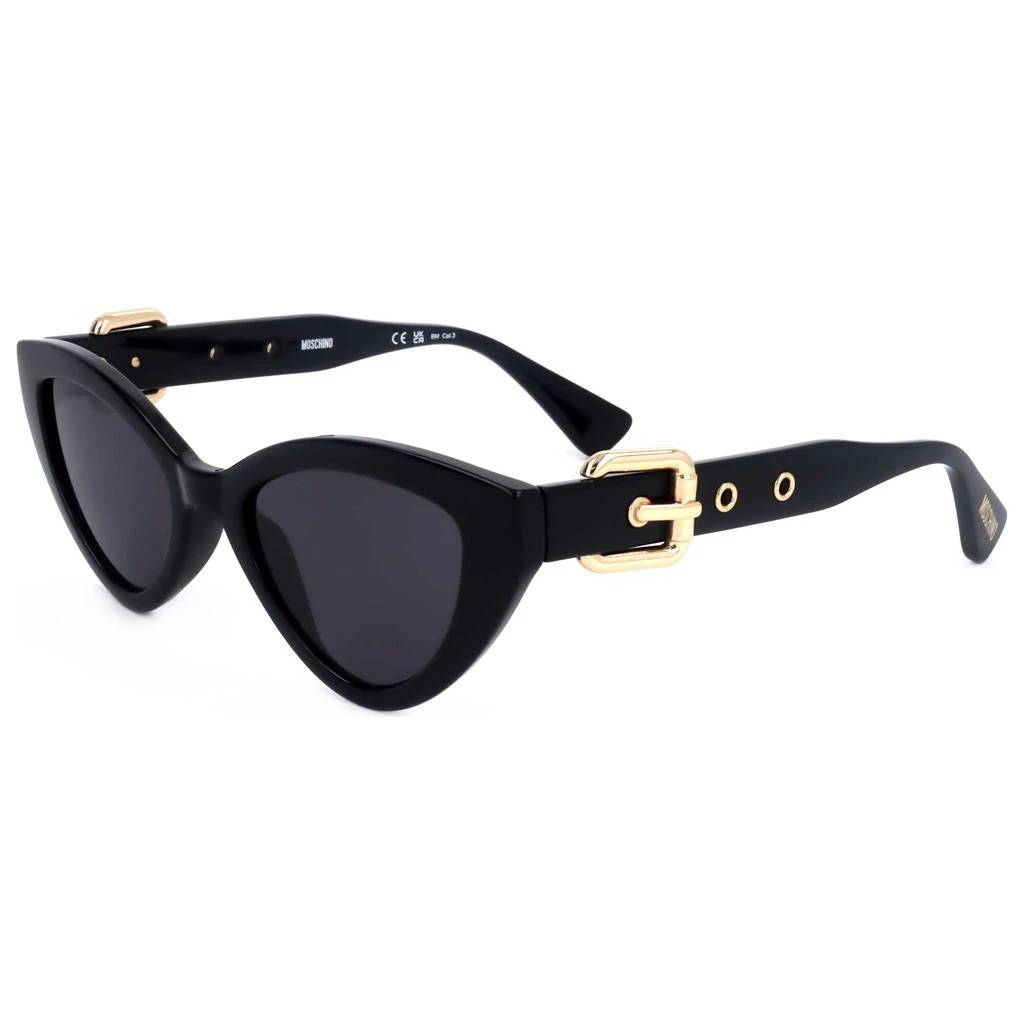 Moschino Sunglasses Women MOS129/S Black New With Tags Moschino Sunglasses MOS129/S 807/9O Black grey Woman | eBay main image 4