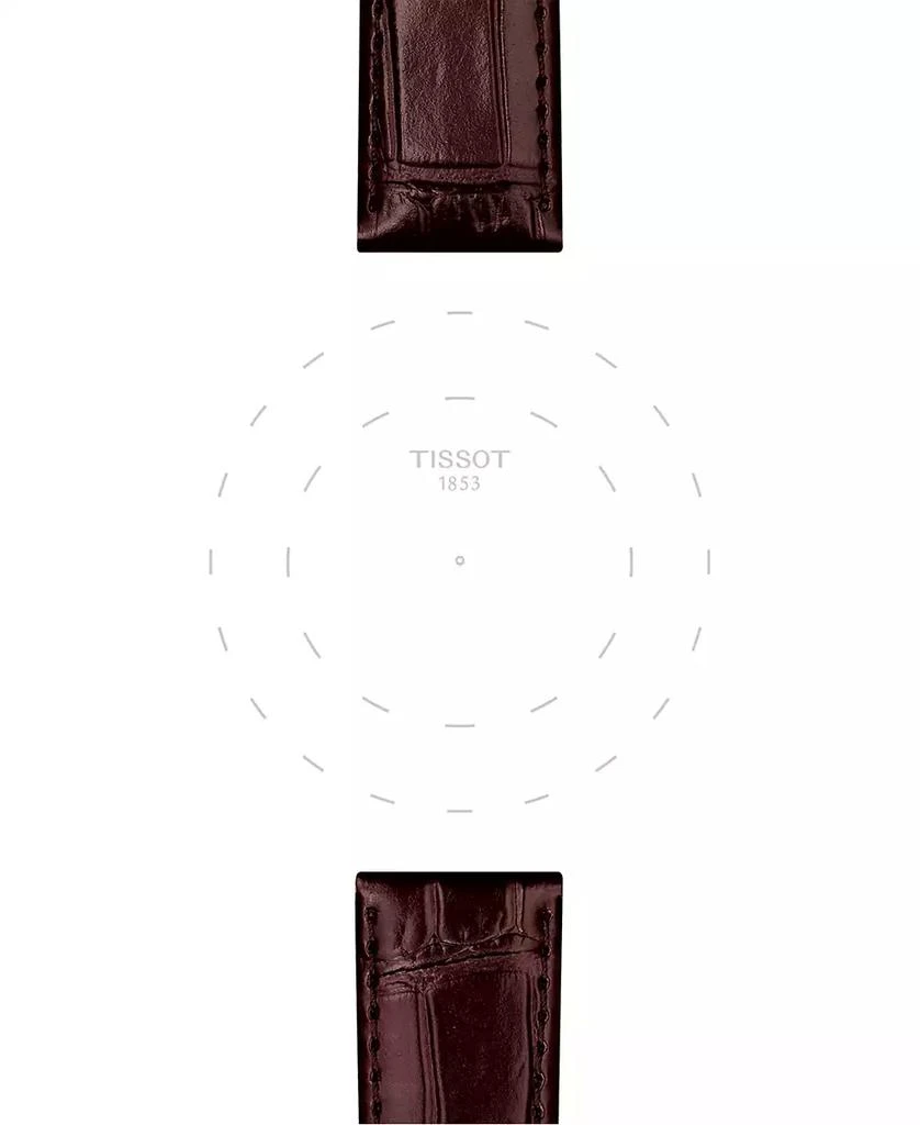 Tissot Official Interchangeable Brown Leather Watch Strap 3