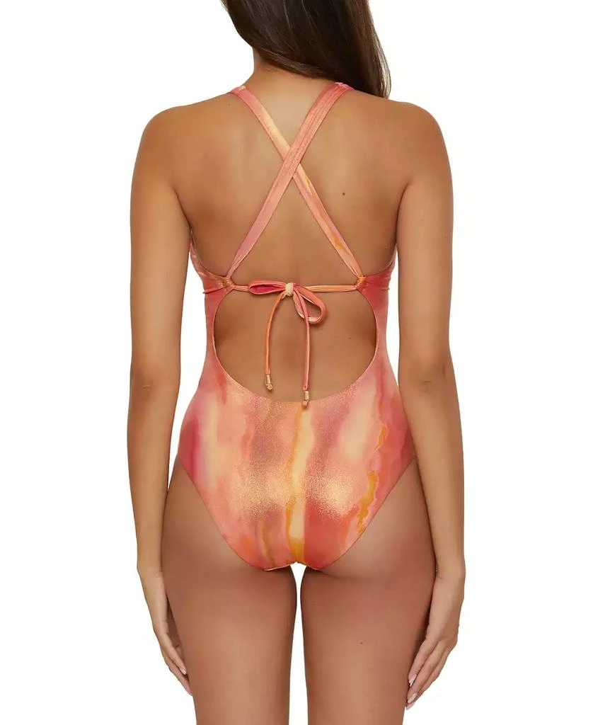 Becca Women's Metallic One-Piece Swimsuit 2