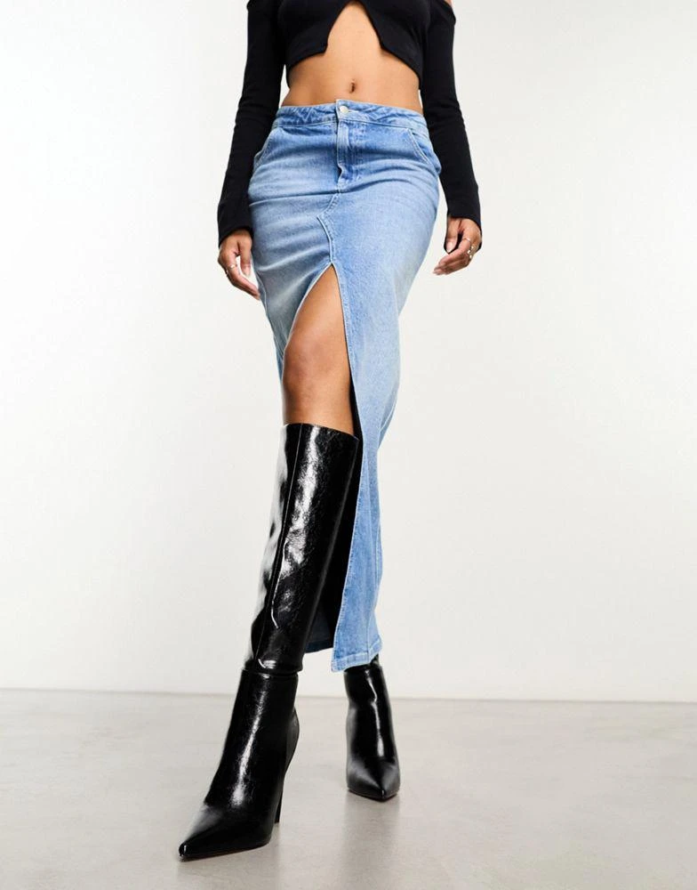 ASOS ASOS DESIGN Cancun knee high boots in black 2