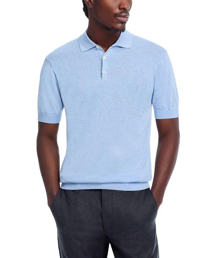 Jack Victor Cotton 
Silk Knit Polo Shirt 1