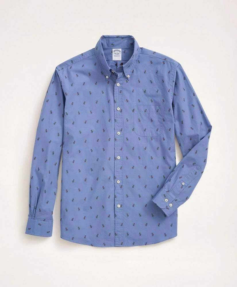 Brooks Brothers Regent Regular-Fit Sport Shirt, Moose Motif 1