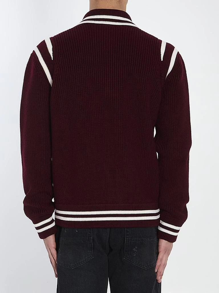 Gucci Cardigan With Embroidered Logo 4