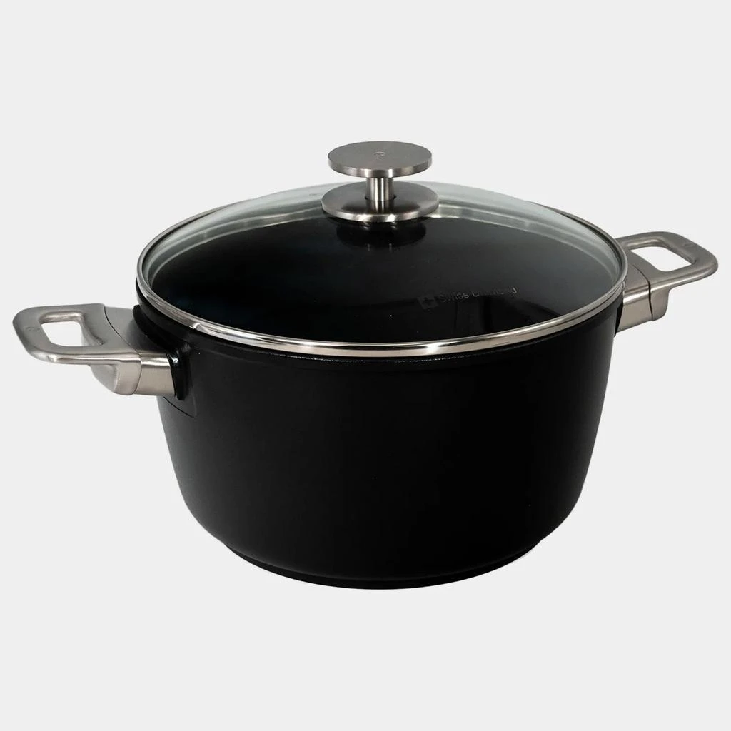 Swiss Diamond CHD Nonstick Stock Pot with Glass Lid, 8.5 qt