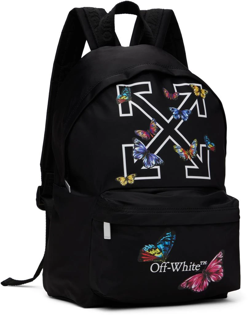 Off-White Kids Black Arrow Butterfly Backpack 2