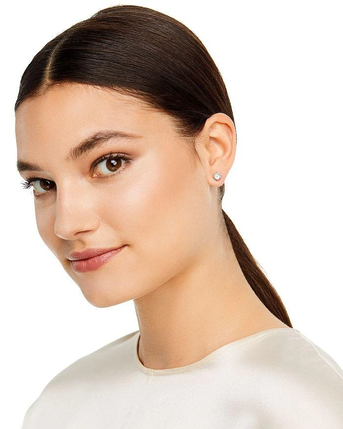 Bloomingdale's Colorless Certified Round Diamond Stud Earring in 18K White Gold, 0.30-2.0 ct. t.w. - Exclusive 3
