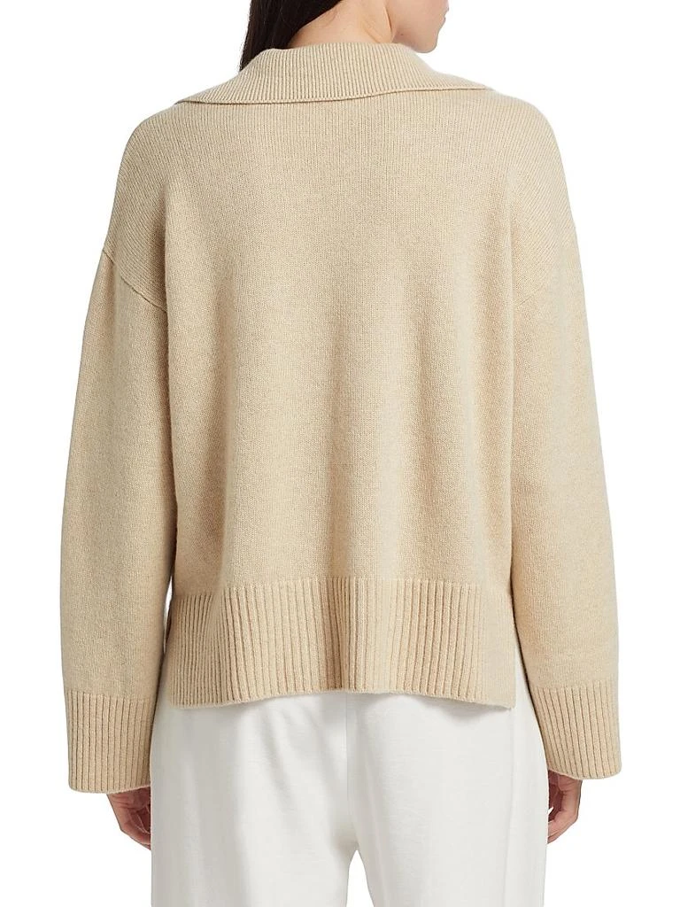Reformation Sawyer Oversized Cashmere & Wool Polo Sweater 5