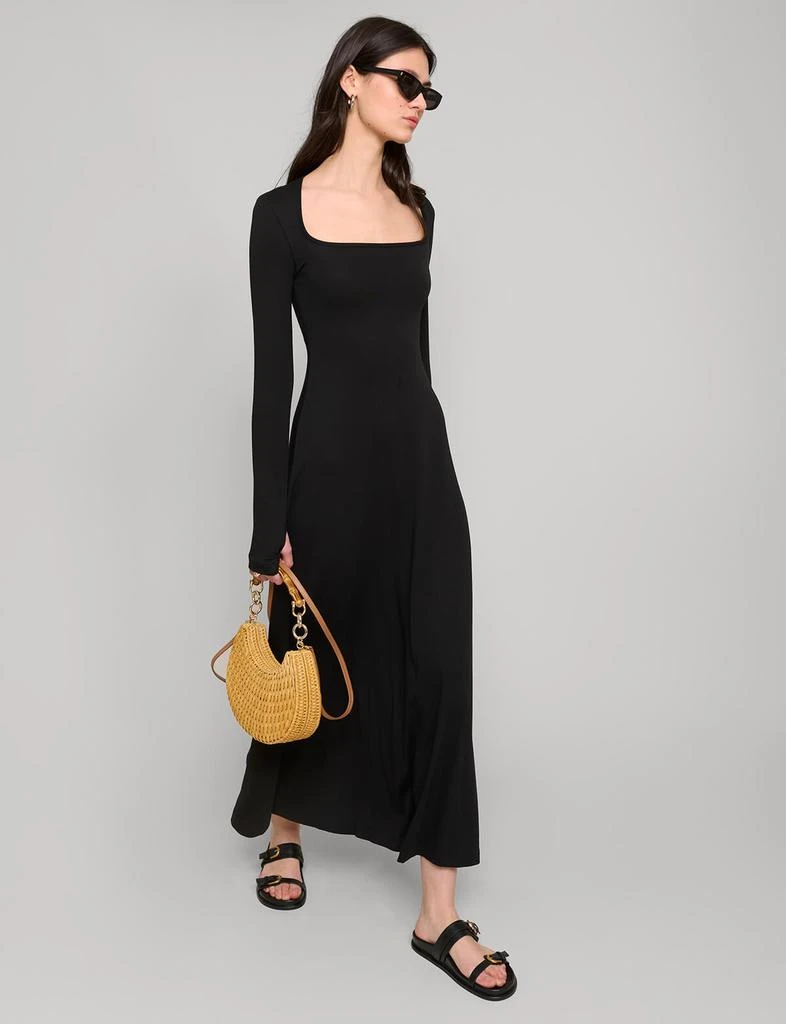 Pixie Market Black Jersey Maxi Dress 4