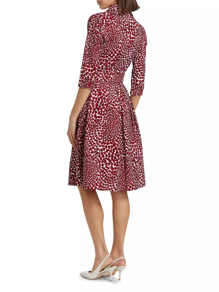 SAMANTHA SUNG Audrey Three-Quarter Sleeve Midi-Shirtdress 5