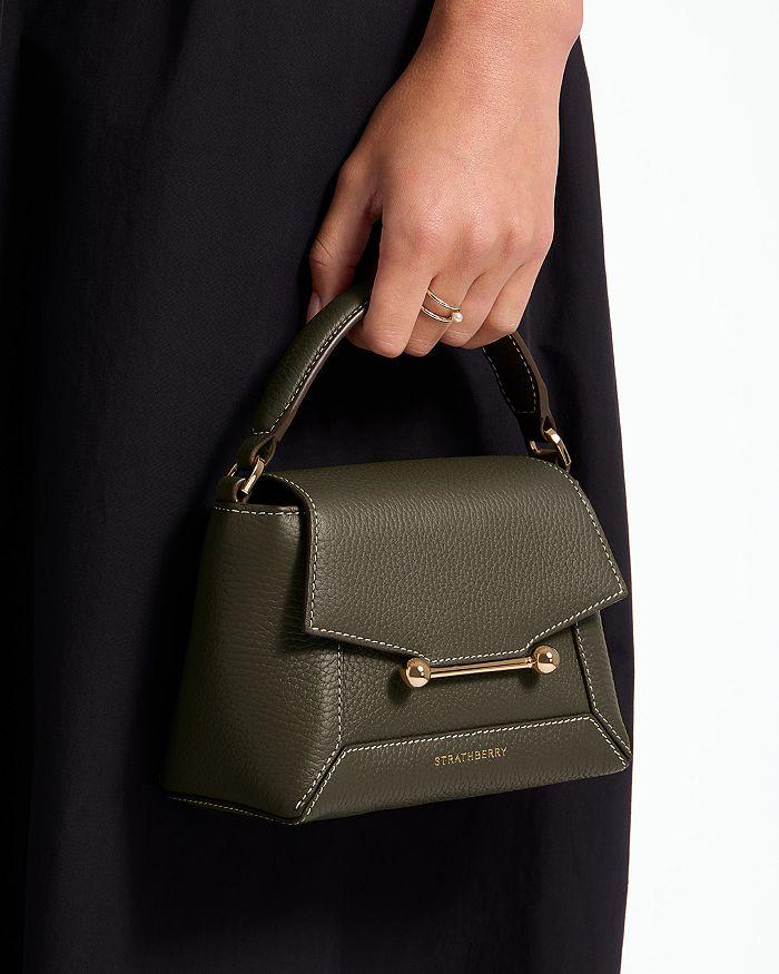 Strathberry Mosaic Nano Leather Top Handle Bag