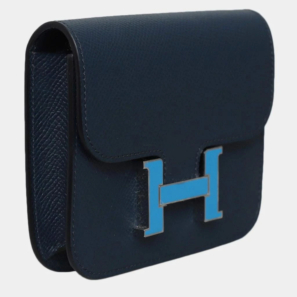 Hermes Hermes Blue Epsom Constance Slim Wallet 2