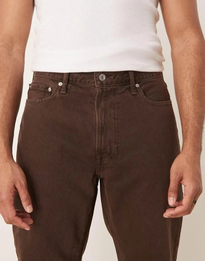 Abercrombie & Fitch Abercrombie & Fitch loose jean in dark brown 5