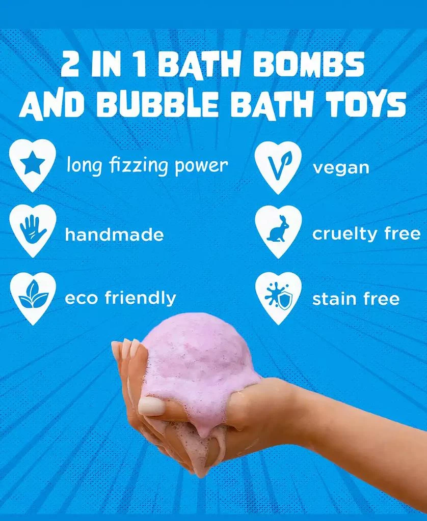 Lovery 12-Pc. Superhero Bath Bombs Gift Set with Surprise Toy 2