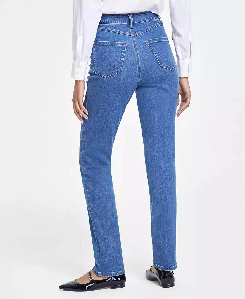 INC International Women's High-Rise Straight-Leg Denim Jeans, Created for Macy's 5