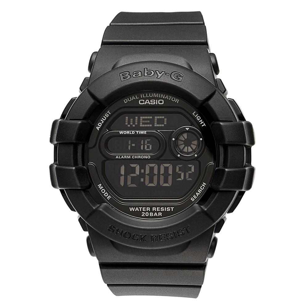 G-Shock Watch, Women's Digital Black Resin Strap 42x46mm BGD140-1A