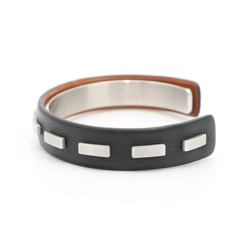 Hermes Leather Metal Bangle (Pre-Owned) 2