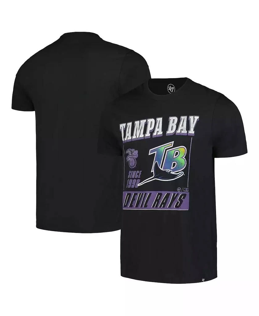 '47 Brand Men's Black Tampa Bay Rays Outlast Franklin T-Shirt 1