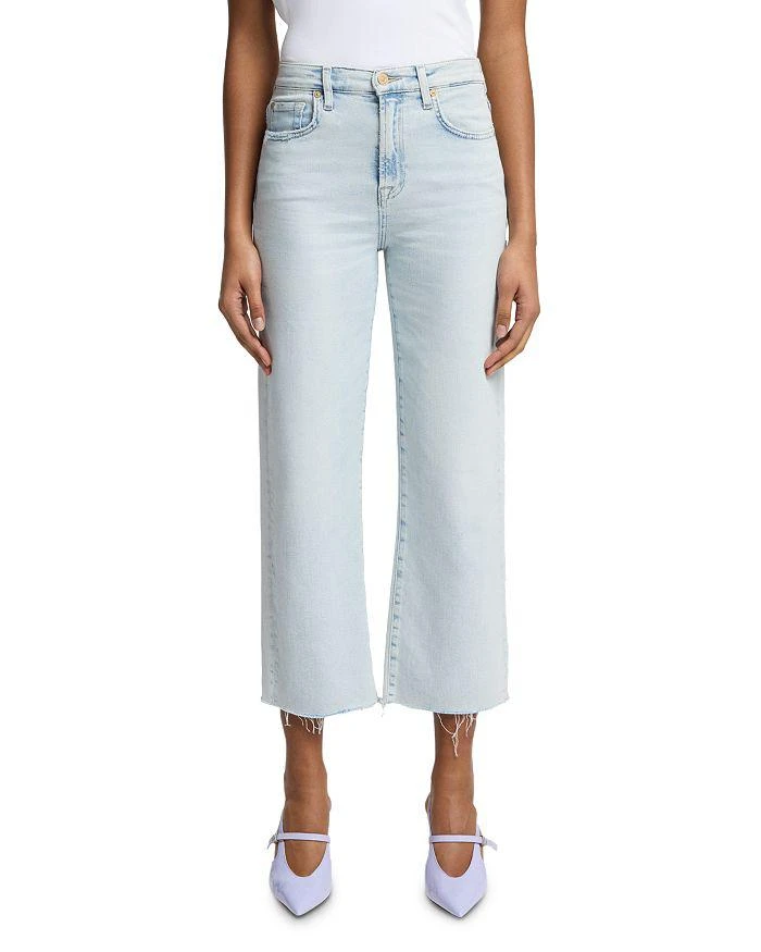 7 For All Mankind Cropped Alexa High Rise Jeans in Maui 1